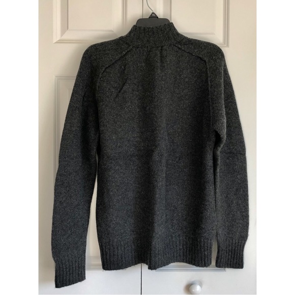 KAPPAHL Redwood Sweater Men's sweater Monck neck 1/4 Button Size Large Gray Knit - Picture 2 of 5